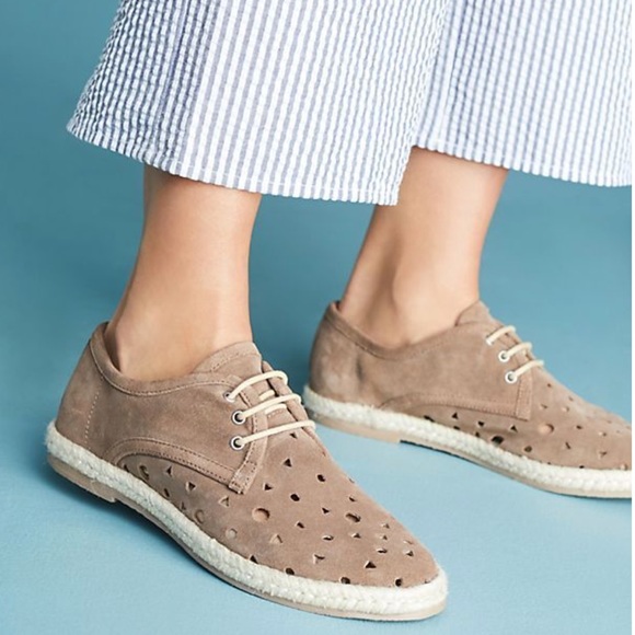 Anthropologie Shoes - Butter Soft Leather Perforated Oxford Sneakers